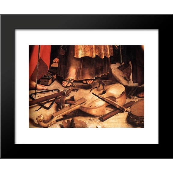 St. Cecilia with Saints (detail) 20x24 Framed Art Print by Raphael