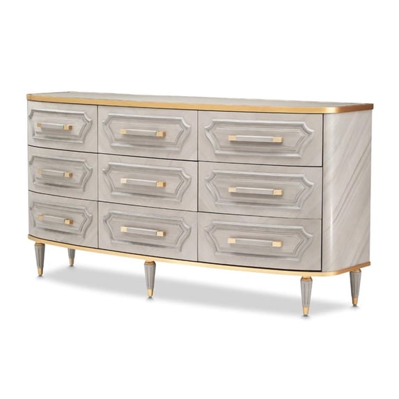 St. Charles 9-Drawer Dresser - Dove Gray