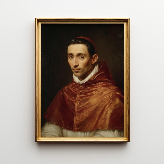 St Charles Borromeo Print Christian Saint Wall Art Style Art Unframed Paper Print