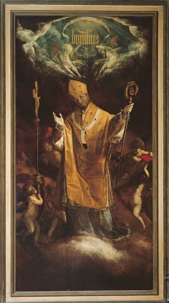 St Charles In Glory Canvas Art - (18 x 24)