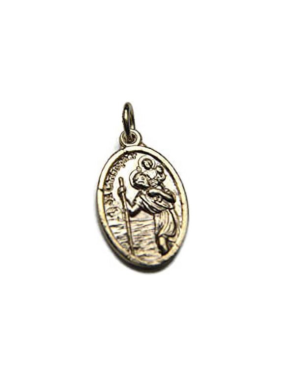 St. Christopher 14k Yellow Gold Charm Pendant