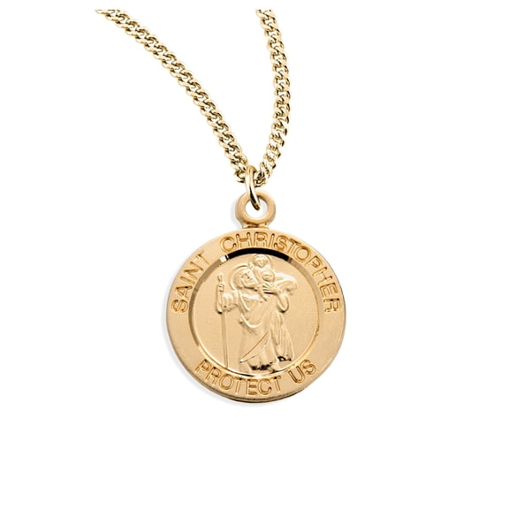 St. Christopher Gold Medal Necklace