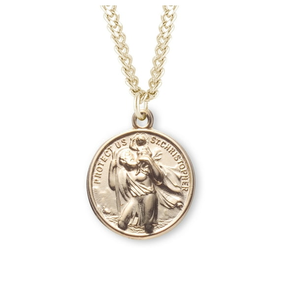 St. Christopher Gold Medal Necklace