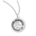 thumbnail image 1 of St. Christopher Sterling Silver Medal Necklace, 1 of 10