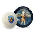 thumbnail image 1 of St Christophorus 2 Piece Kit - Horn Button & Ivory 12 mm Shift Knob Bus Bug Ghia, 1 of 1