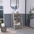 St. Clair Linen Two Interior Shelves Two Open Shelves Single