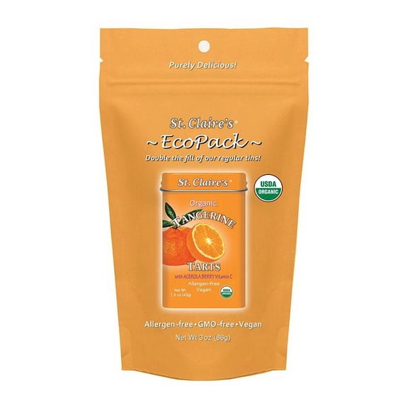 St. Claire's Organics Tangerine Fruit Tarts Eco-Pack 3 oz. bag