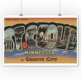 thumbnail image 1 of St. Cloud, Minnesota - The Granite City - Large Letter Scenes (9x12 Art Print, Wall Decor Travel Poster), 1 of 1