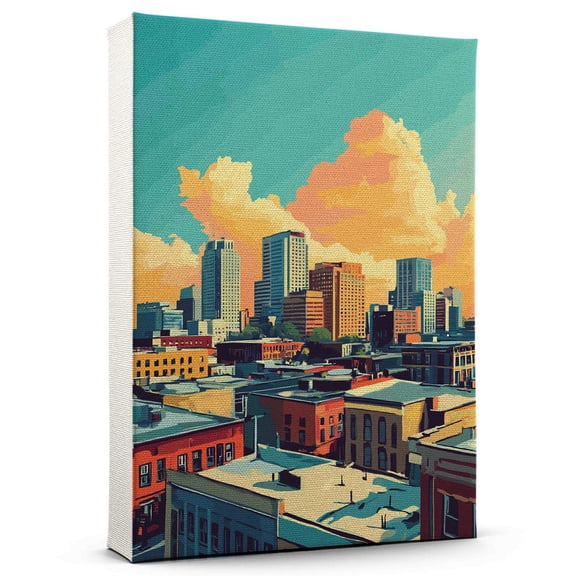 St. Cloud Travel Canvass, Minnesota Canvass Wall Art, St. Cloud Canvas Decor Paintings, Minnesota Pictures Canvas - 101AZ1313