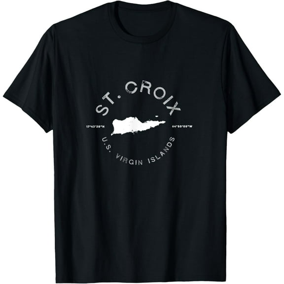 St. Croix USVI Graphic Vintage Retro T Shirt T-Shirt