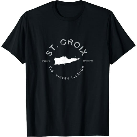 St. Croix USVI Graphic Vintage Retro T Shirt T-Shirt