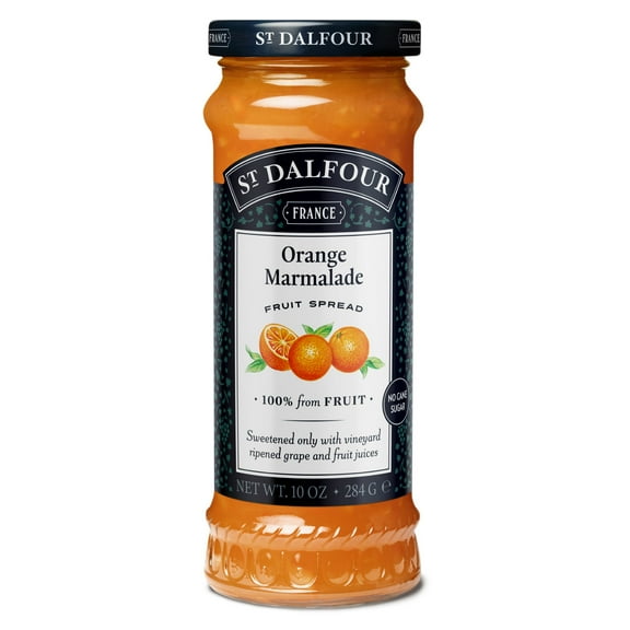 St. Dalfour Orange Marmalade Fruit Spread, 100% from Fruit, Vegan & Gluten Free, 10 oz Jar