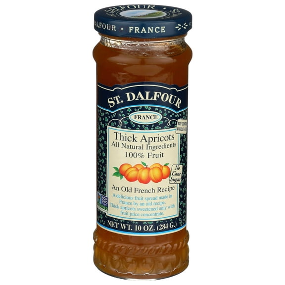 St Dalfour Apricot All Fruit Preserve, 10 Ounce -- 6 per case.
