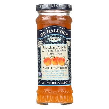 St. Dalfour Deluxe Golden Peach Spread 10 oz Pack of 4