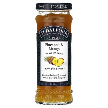 St. Dalfour, Deluxe Pineapple & Mango Spread, 10 oz Pack of 4