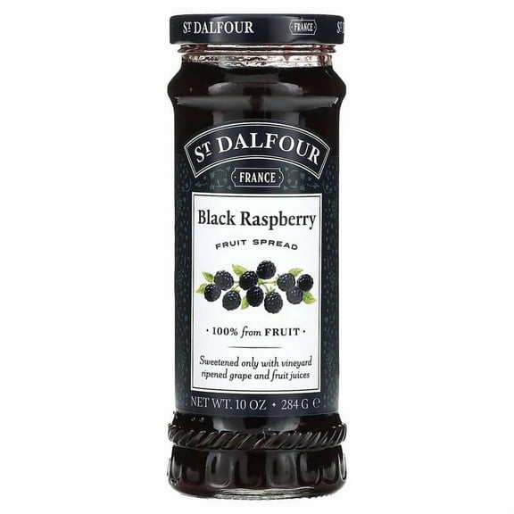 St. Dalfour, Fruit Spread, Black Raspberry , 10 oz Pack of 3