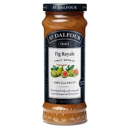 St Dalfour Fig Royale Fruit Spread, 100% from Fruit, Vegan & Gluten Free, 10 oz Jar