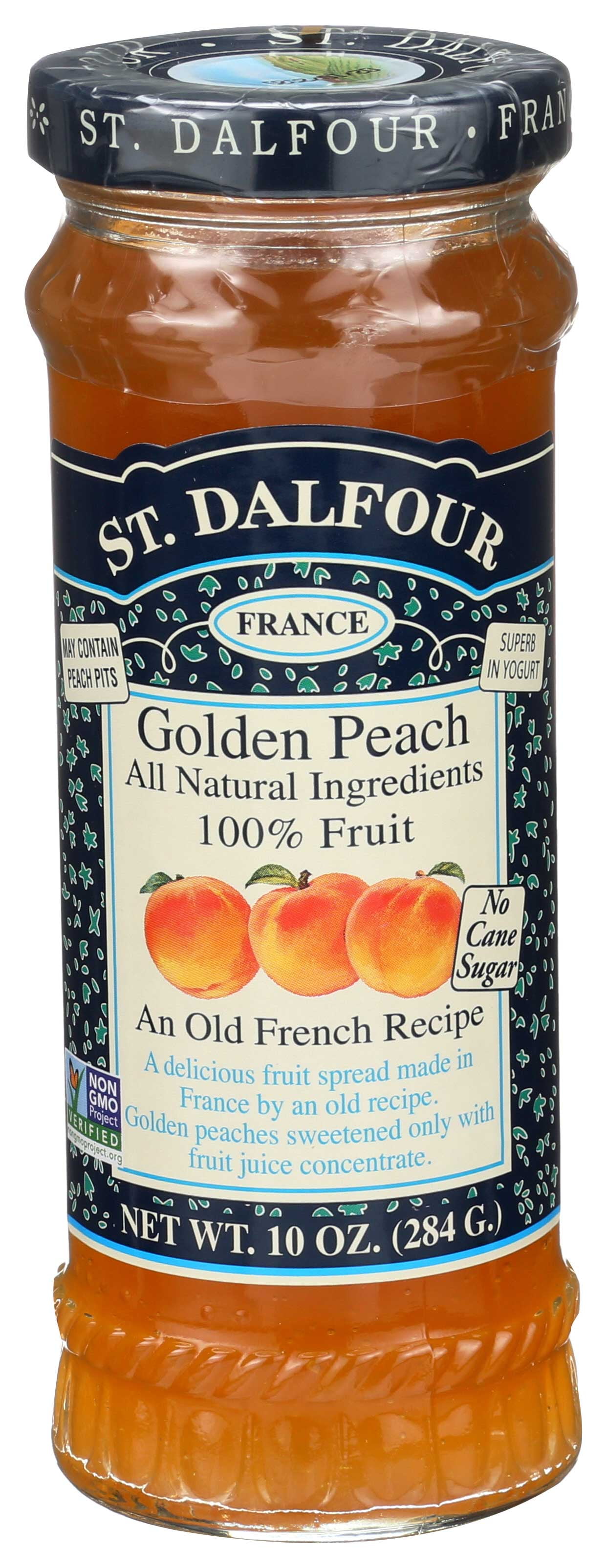 St.Dalfour Peach Consv - 10 ounce -- 6 per case.