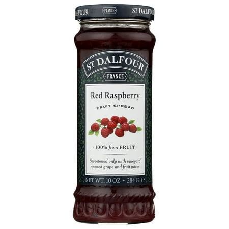 St Dalfour Red Raspberry 100% Fruit Conserve 10 Ounce (Pack of 6)
