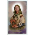 thumbnail image 1 of St. Dymphna - Relic Laminated holy card - Blessed by Pope Francis, 1 of 3