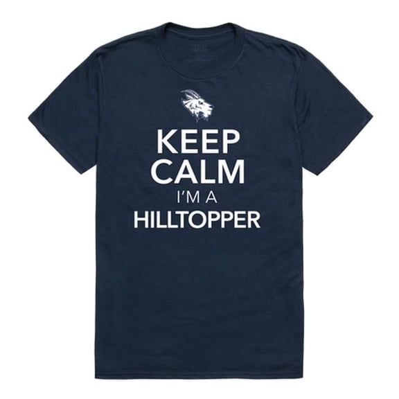 St. Edwards University Hilltoppers Keep Calm Short Sleeve T-Shirt, Navy - Extra Large