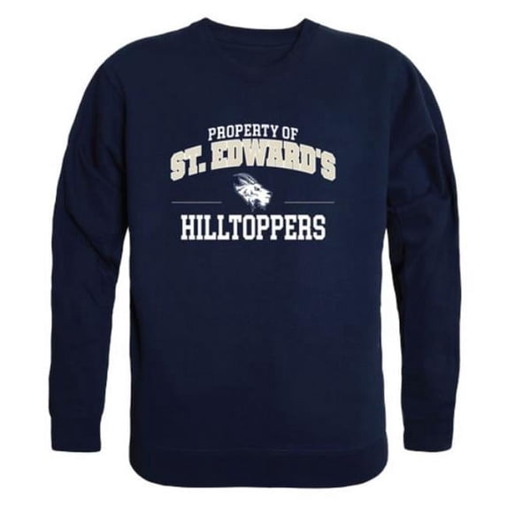 St. Edwards University Hilltoppers Property of Crewneck Sweatshirt, Navy - Extra Large