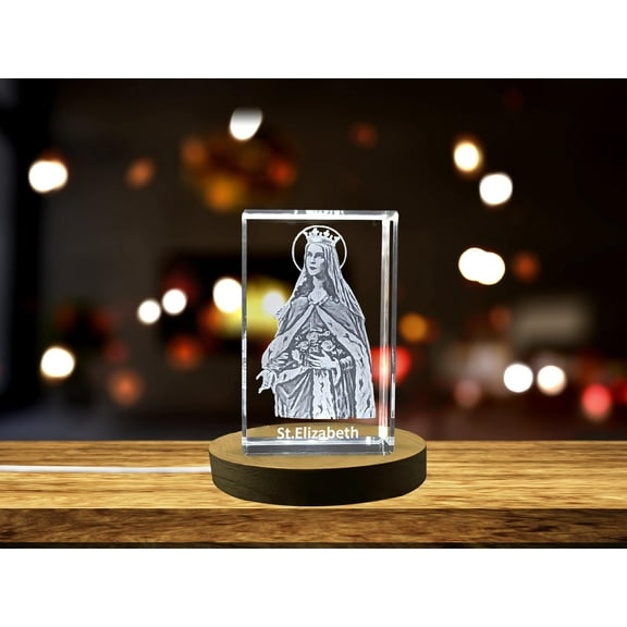 St. Elizabeth | Religious 3D Engraved Crystal