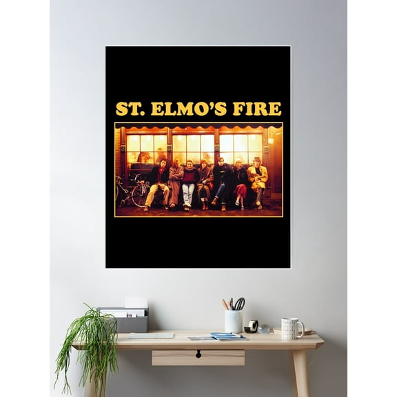 St. Elmo'S Fire Poster Wall Art, Modern Wall Decor For Living Room Bedroom, 24x36 UNFRAMED