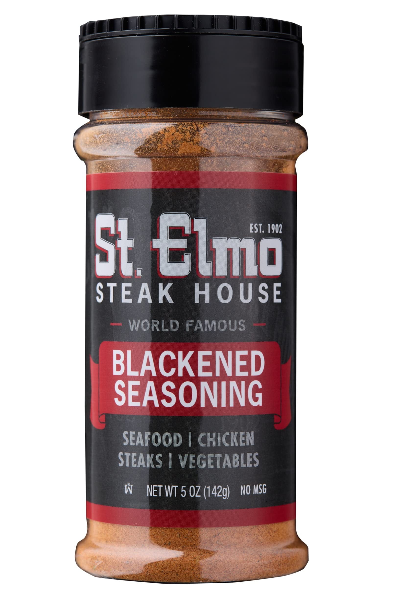 St. Elmo Steak House OIF8 Blackened Seasoning (5 OZ), Flavorful Rub for