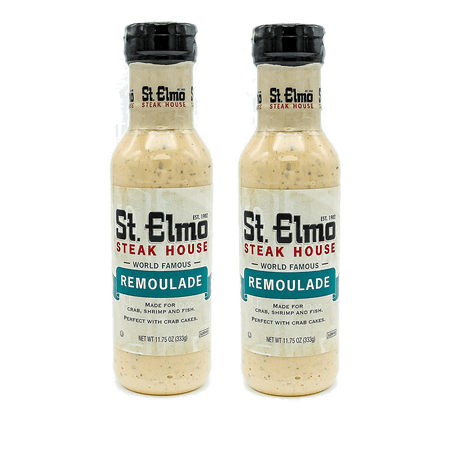 St. Elmo Steak House Remoulade, Great for Shrimp, Crab Cakes and Seafood, 2-Pack 11.75 oz. Bottles