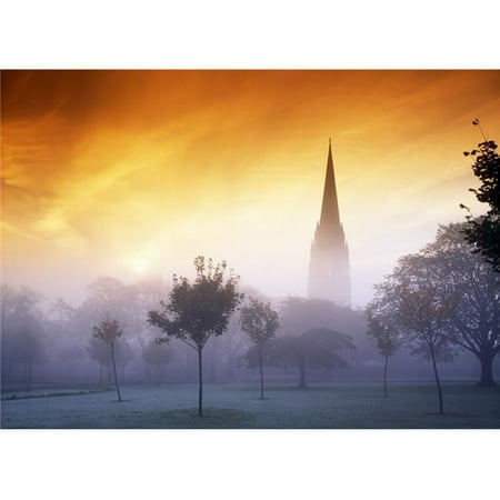 St. Eugene S Cathedral Co Derry Ireland - Cathedral from Brooke Park Poster Print by The Irish Image Collection - 18 x 13
