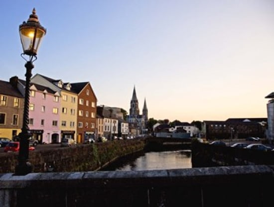 St Finbarrs Cathedral River Lee (South Channel) Cork City County Cork Ireland Canvas Art - Panoramic Images (24 x 19)