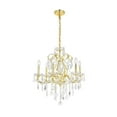 thumbnail image 1 of St. Francis 6 Light Gold Transitional Chandelier Clear Royal Cut Crystal, 1 of 6