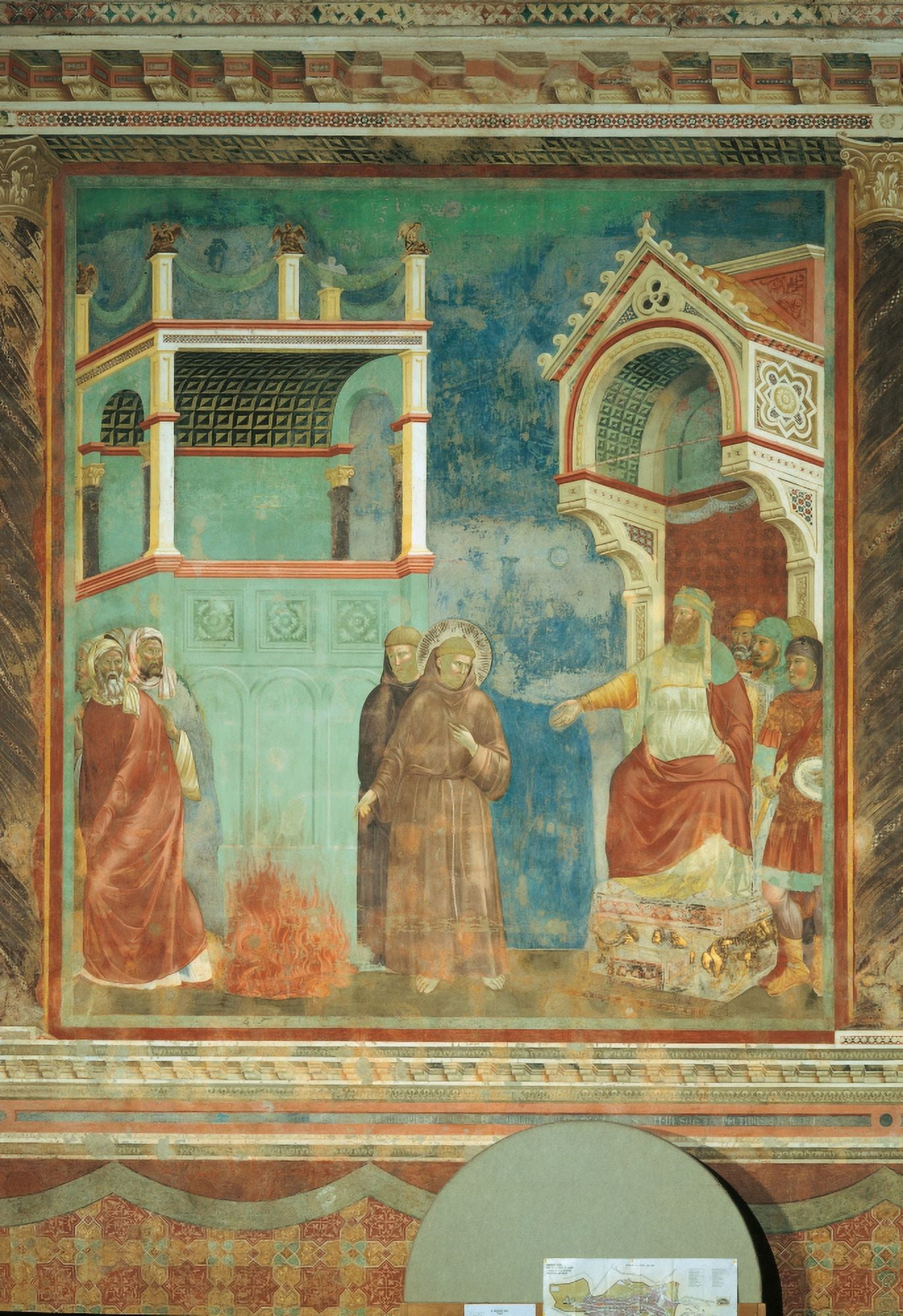 St Francis Before The Sultan (Trial By Fire) Canvas Art - (24 x 36)