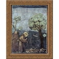 thumbnail image 1 of St. Francis Preaching to the Birds 24x20 Gold Ornate Wood Framed Canvas Art by Giotto, 1 of 2