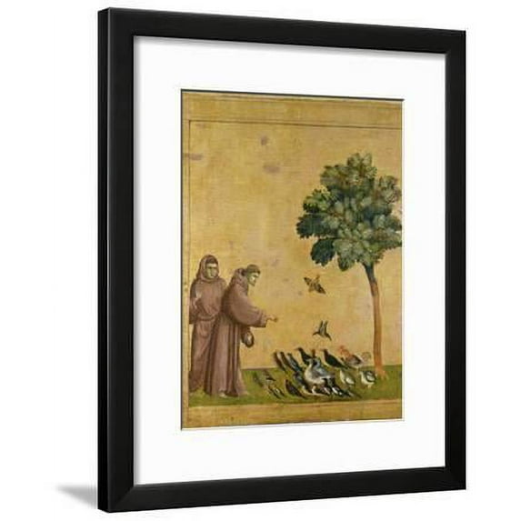 St Francis of Assisi Preaching to the Birds, Animals Religion Framed Art Print Wall Art by Giotto di Bondone Sold by Art.Com