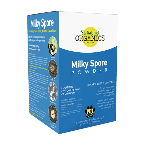 Spore Food St. Gabriel Organics Milky Spore Grub Beetle Killer Powder 10 Oz ...
