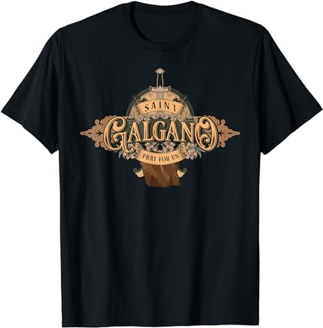 St Galgano Sword in the Stone Italian Catholic Saint T-Shirt - Walmart.com