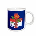 thumbnail image 1 of 3drose, St George Cross with Tudor Rose and England Text, 11oz Mug, 1 of 6