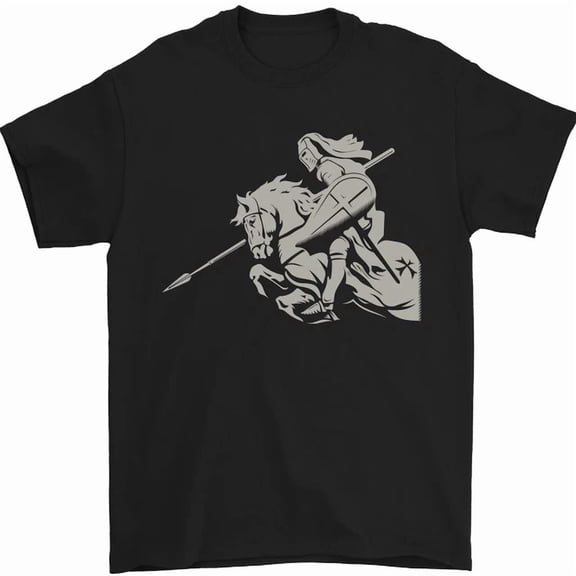 St George On A Horse St Georges Day Mens Womens S-5XL T-Shirt