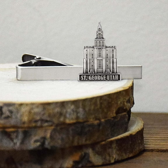 St George Utah Temple Tie Clip
