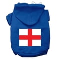thumbnail image 1 of St. Georges Cross English Flag Screen Print Pet Hoodies, Blue - Medium - Size 12, 1 of 1