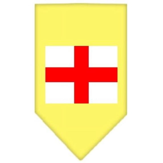St. Georges Cross Screen Print Bandana Yellow Small