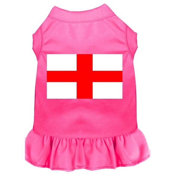 St. Georges Cross Screen Print Dress, Bright Pink - 3XL