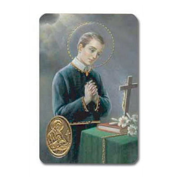 St. Gerard Laminated Catholic Prayer Holy Card with Medal and Prayer on Back