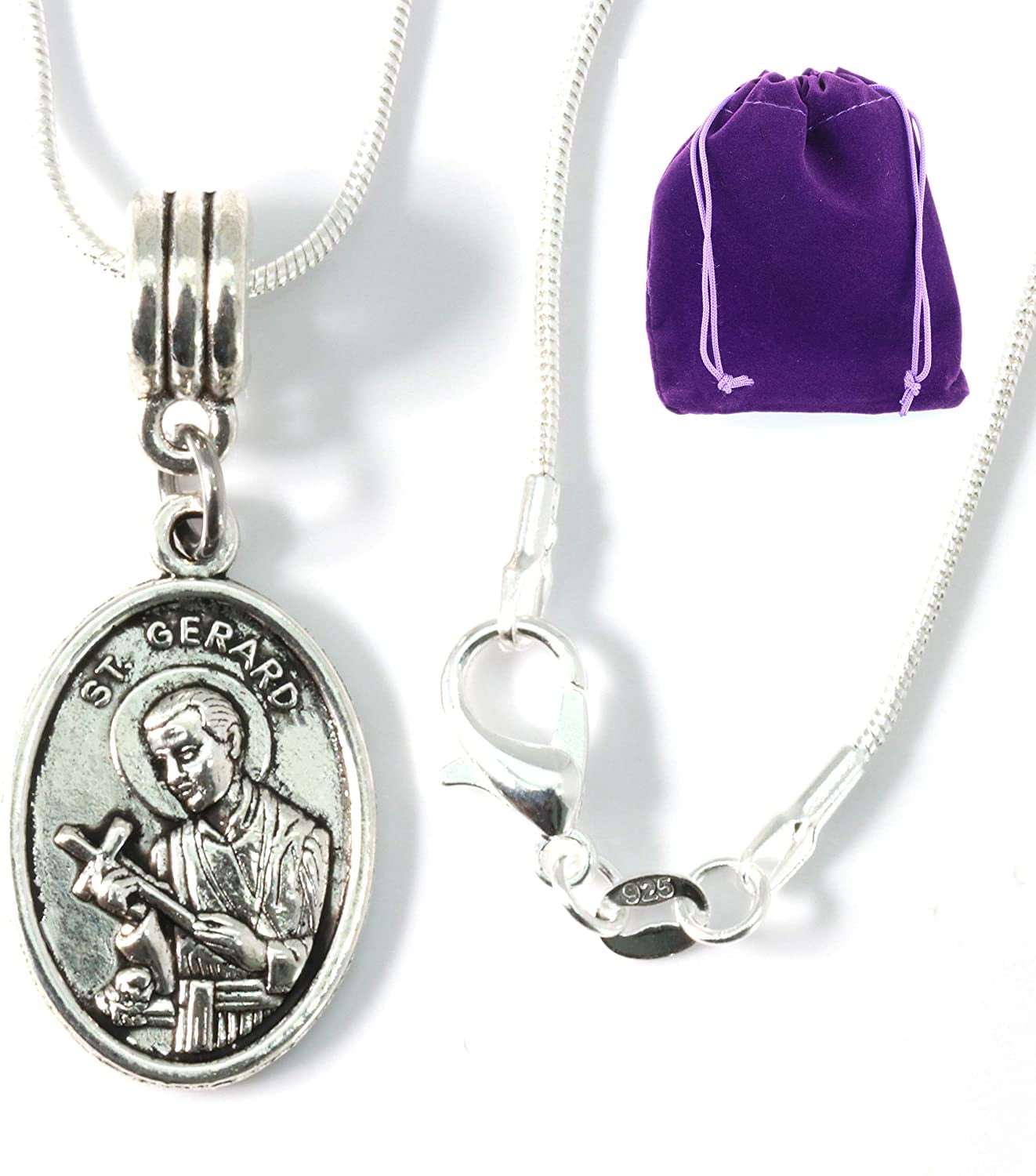 St Gerard Necklace for Pregnancy Patron Saint of Pregnancy Charm