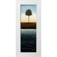 thumbnail image 1 of St.Germain, Patrick 11x24 White Modern Wood Framed Museum Art Print Titled - Across the Water II - Blue Landscape, 1 of 4