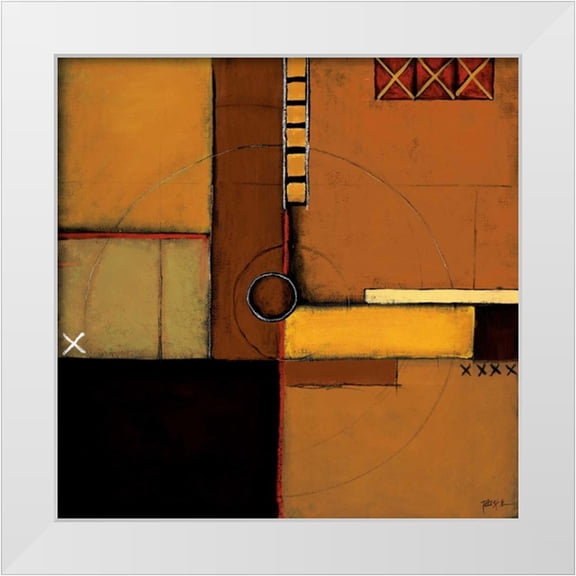 St.Germain, Patrick 12x12 White Modern Wood Framed Museum Art Print Titled - Aerial View I