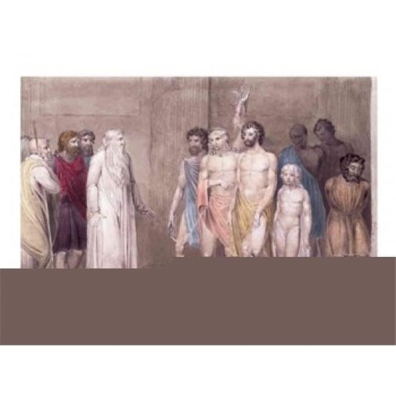St. Gregory & The British Captives Poster Print by William Blake - 36 x 24 in. - Large