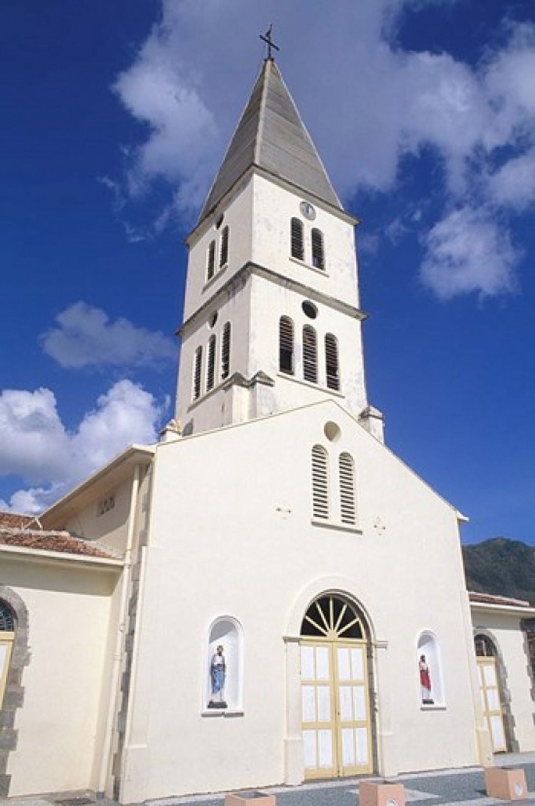 St Henri Cathedral Anse DArlet Martinique French West Indies Caribbean Canvas Art - Bill Bachmann DanitaDelimont (18 x 27)